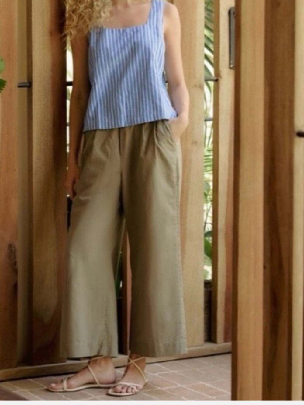 Pact Women's Canopy Linen Blend And Cotton  Pleated Trouser